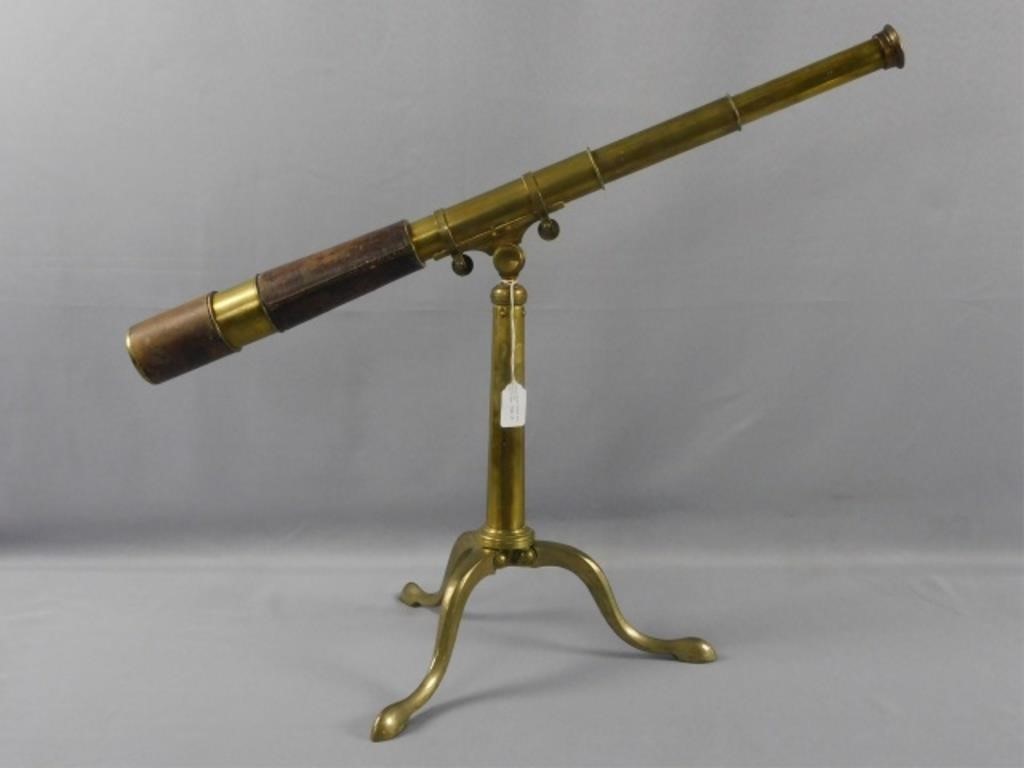 Appraisal: TABLETOP BRASS TELESCOPE BY NEGRETTI AND ZAMBRA London No Original