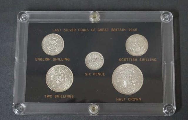 Appraisal: Includes English Shilling Scottish Shilling Six Pence Two Shilling and