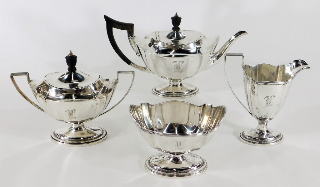 Appraisal: BIGELOW KENNARD CO STERLING SILVER TEA SET Massachusetts th CenturyFour