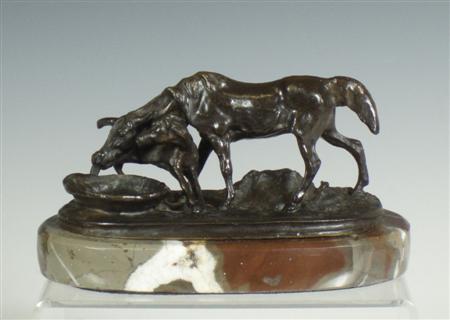 Appraisal: A bronze of a horse and foal After P J