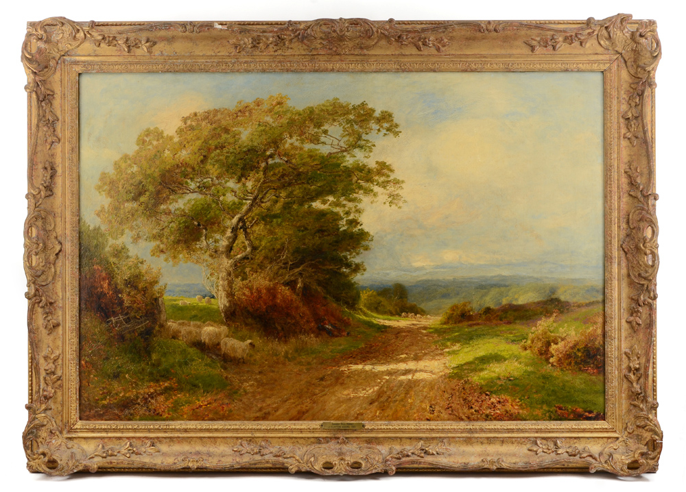 Appraisal: ADAMS John Clayton British - ''Ewhurst Hill Surrey'' Oil Canvas