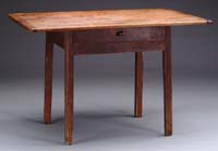 Appraisal: ONE DRAWER ANTIQUE TAVERN TABLE th Century One board top