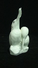 Appraisal: A Royal Copenhagen blanc de chine figure of two kingfishers