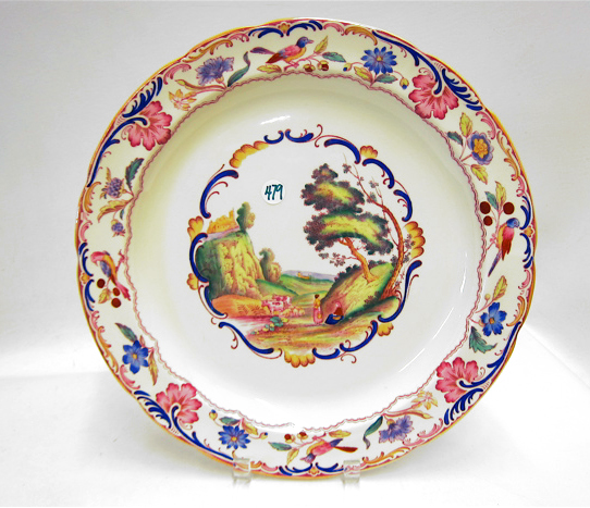 Appraisal: COPELAND SPODE ROUND PORCELAIN PLATTER in the Spode's Gobelin pattern