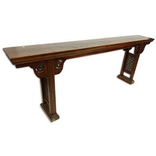 Appraisal: th Century Chinese Wood Altar Table th Century Chinese Wood