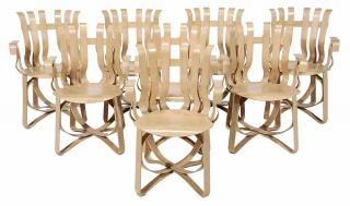 Appraisal: Set of Eight Frank Gehry for Knoll Bentwood Hat Trick