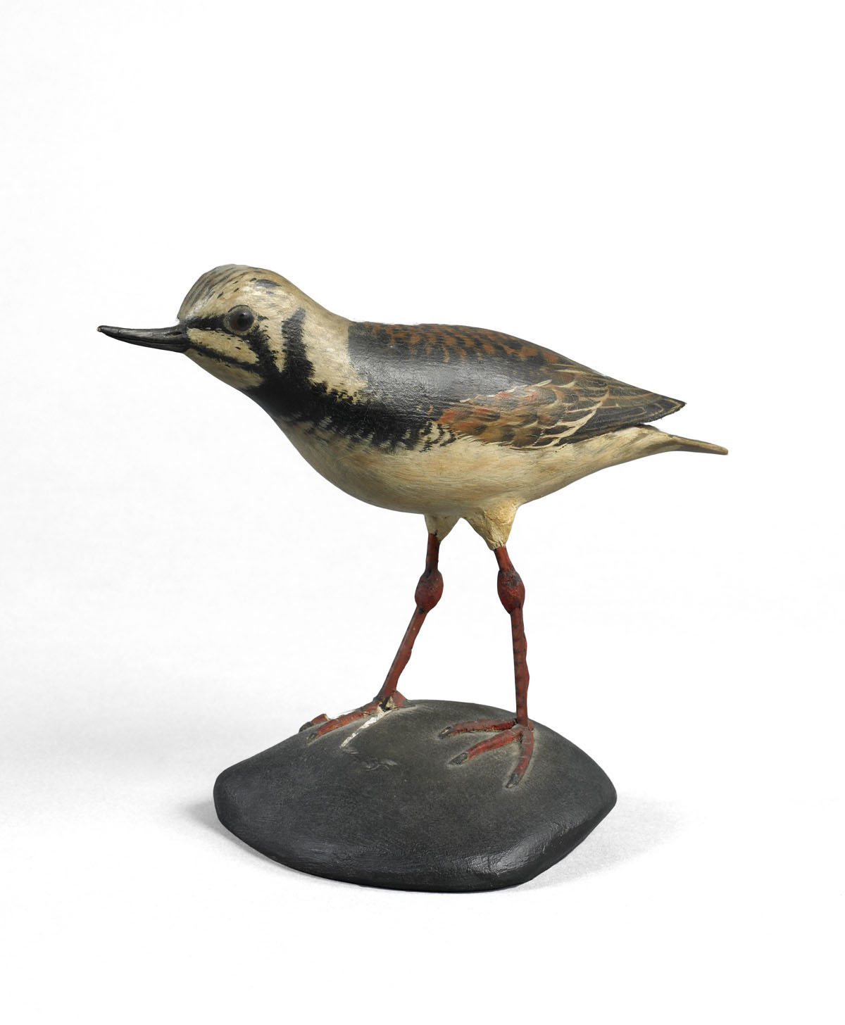 Appraisal: A ELMER CROWELL - CARVED AND PAINTED MANTLE BIRD OF