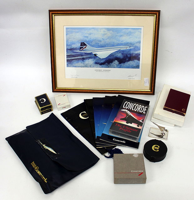 Appraisal: A QUANTITY OF CONCORD RELATED MEMORABILIA to include a Limited