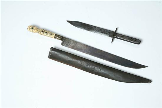 Appraisal: TWO KNIVES Late th century Both have marked blades Sarajevo