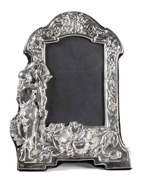 Appraisal: A group of three sterling mounted frames height of largest