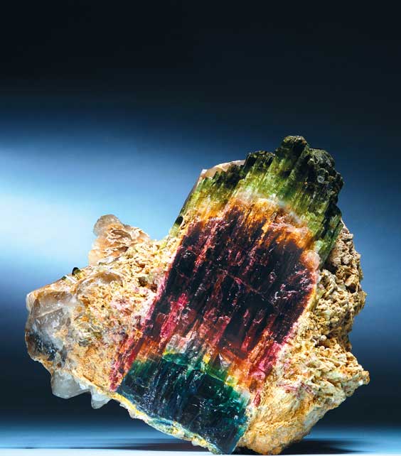 Appraisal: MAINE TOURMALINE -- A RAINBOW OF COLOR In matrix with