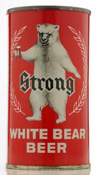 Appraisal: Strong White Beer Flat Top Beer Can - Nice original