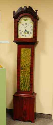 Appraisal: GRANDFATHER CLOCK Federal period tall case grandfather clock c -