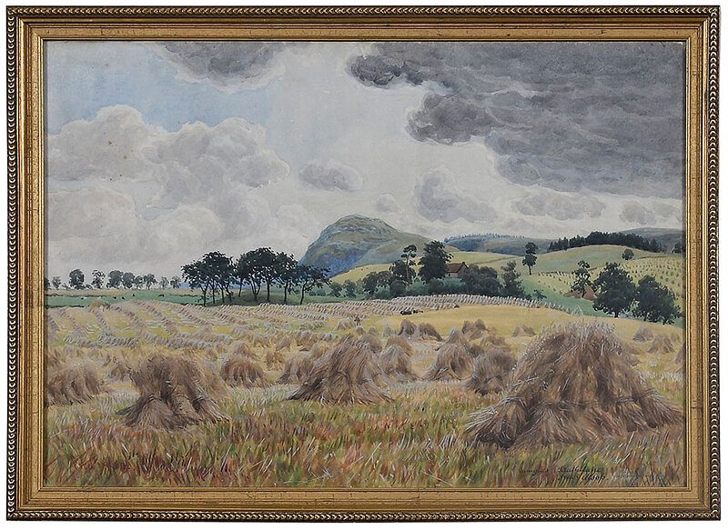 Appraisal: Frederick Alsop British active - Hayfields Dunglass Strathblane signed lower