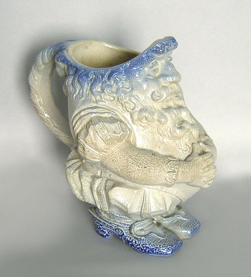 Appraisal: German figural stoneware pitcher late th c h