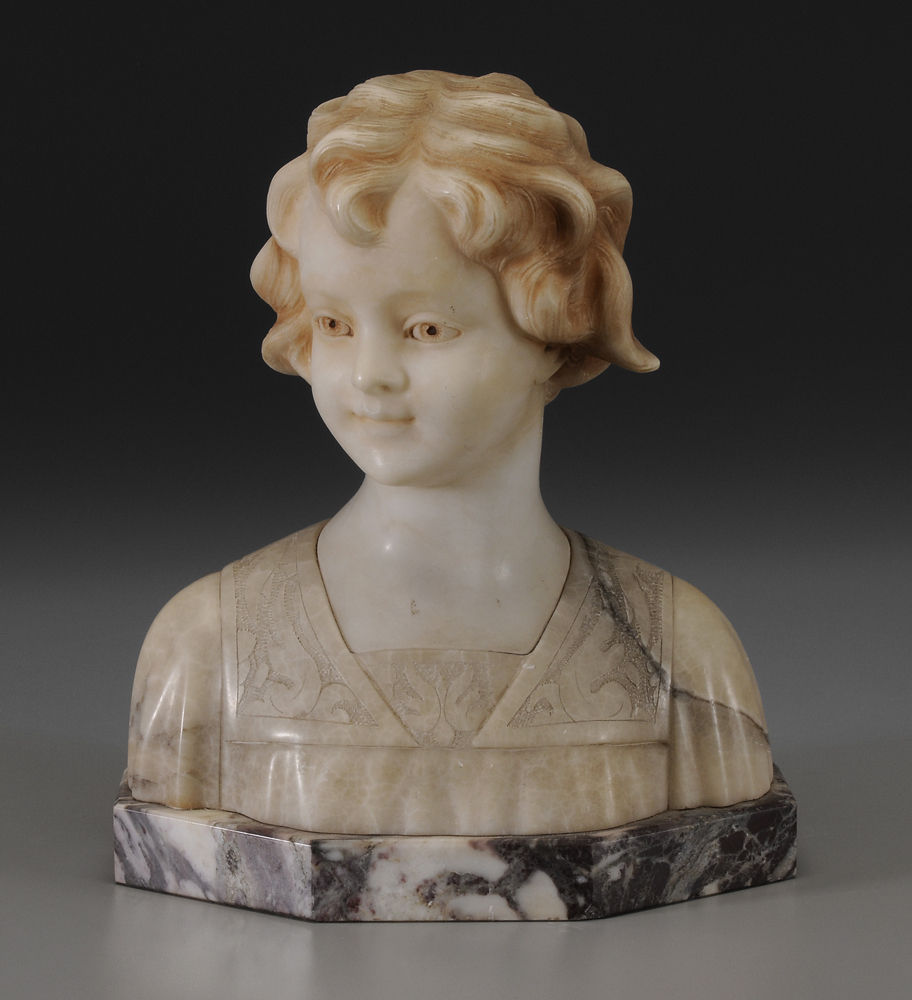 Appraisal: A Trefoloni Italian th century Bust of a Young Girl