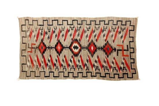 Appraisal: NAVAJO BLANKET Southwest late th century wool Ganado wearing blanket