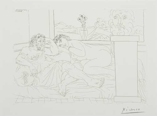 Appraisal: PABLO PICASSO Le Repos du Sculpteur IV Etching x mm