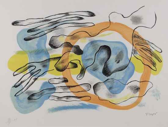 Appraisal: Fernand Leger - A Collection lithograph printed in colours inscribed