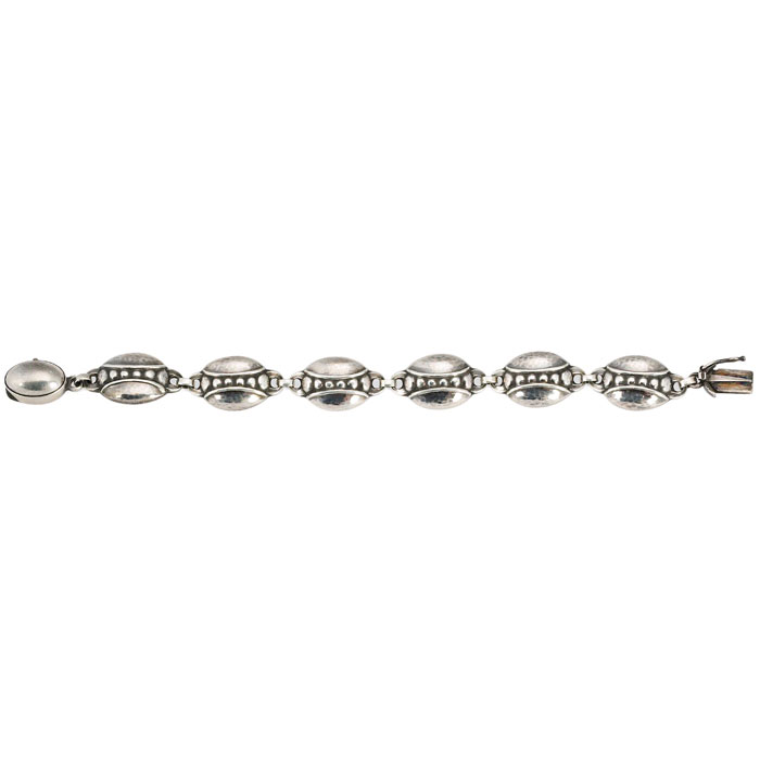 Appraisal: Georg Jensen bracelet linked organic elements in sterling silver marked