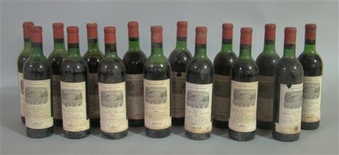 Appraisal: FIFTEEN BOTTLES OF CHATEAU DUHART-MILON-ROTHSCHILD Provenance Estate of R W