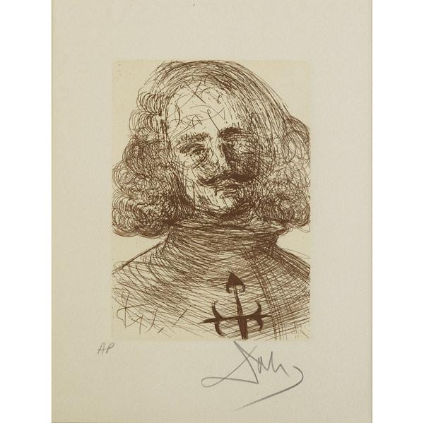 Appraisal: SALVADOR DALI Spanish - Velasquez from the series The Five