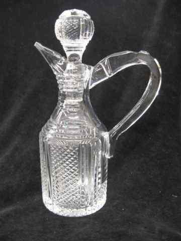 Appraisal: Waterford Cut Crystal Decanter handled beautiful cut designs '' signed