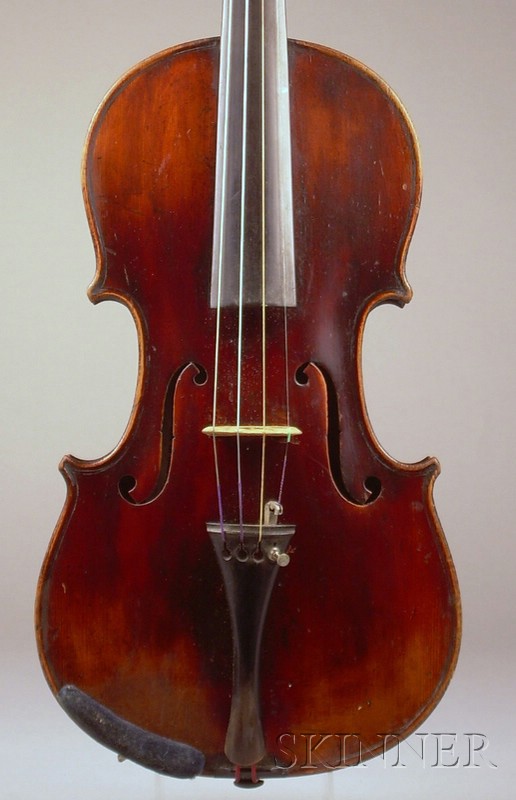 Appraisal: German Violin Neuner Hornsteiner Mittenwald c labeled NEUNER HORNSTEINER MITTENWALD