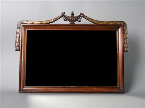 Appraisal: A Mahogany Mirror Height x width inches