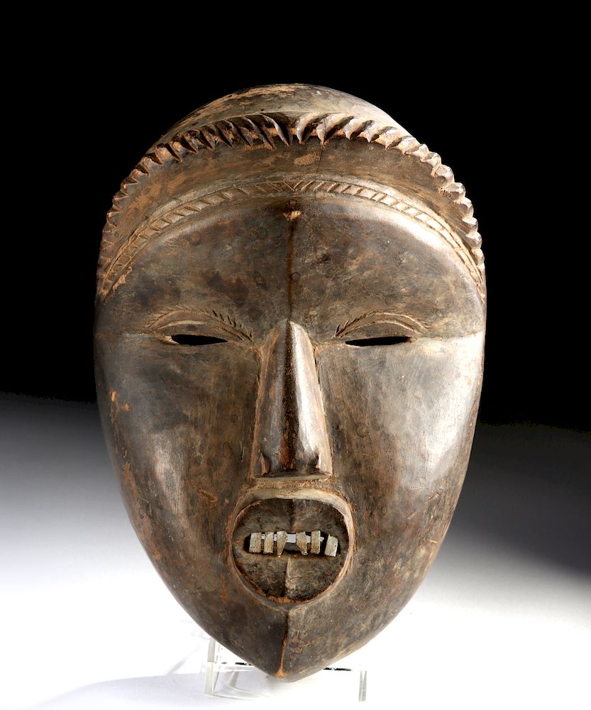 Appraisal: Early th C African Mano or Dan Wood Mask w