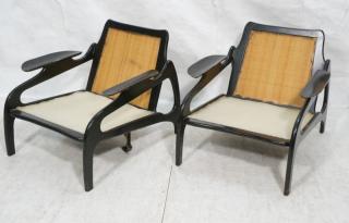 Appraisal: Pair Adrian Pearsall Lounge Chairs Sculptural wi Pair Adrian Pearsall