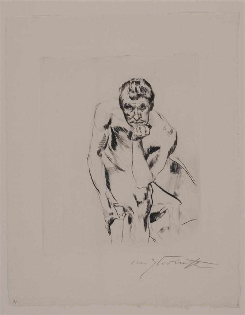 Appraisal: LOVIS CORINTH GERMAN - TWO PRINTS SCHWARZ AND Drypoint both