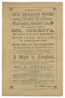 Appraisal: Cordova Dillon Davenport Combination Program of Nella Davenport Col Cordova