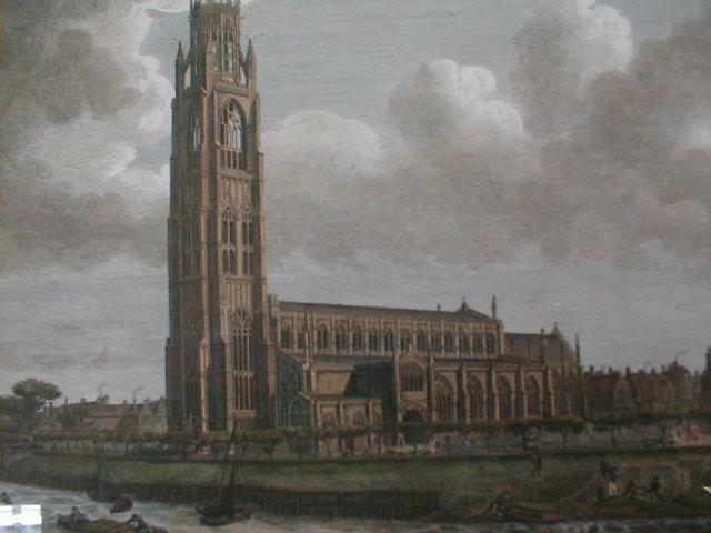 Appraisal: After William Burgess View of Boston Church Lincolnshire hand coloured