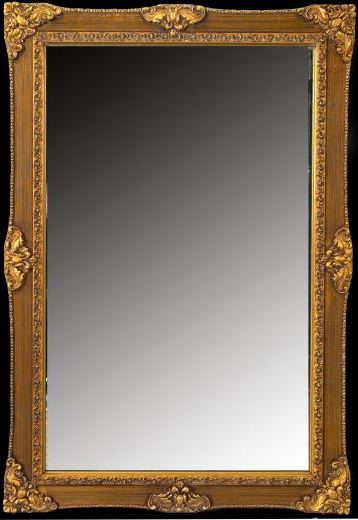 Appraisal: Rococo-Style Rectangular Giltwood Mirror h - w -