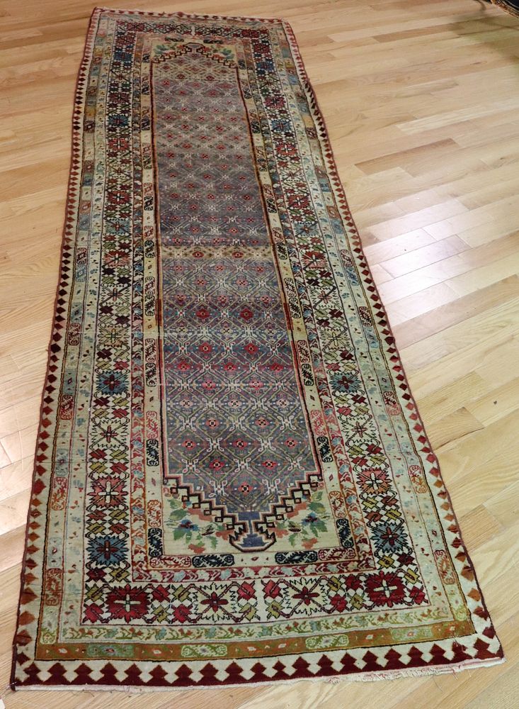 Appraisal: Antique And Finely Hand Woven Runner Nice tight weave design