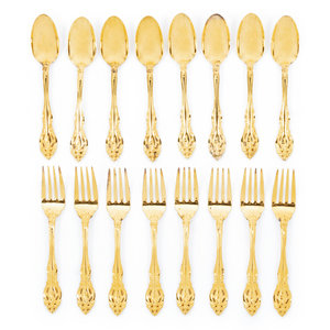 Appraisal: A Group of American Silver-Gilt Flatware Gorham Mfg Co Providence