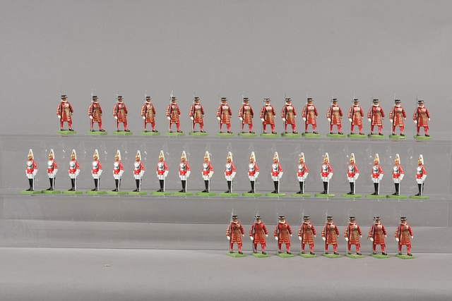 Appraisal: Lot of Britains new metal Lifeguards Yeoman of the Guard