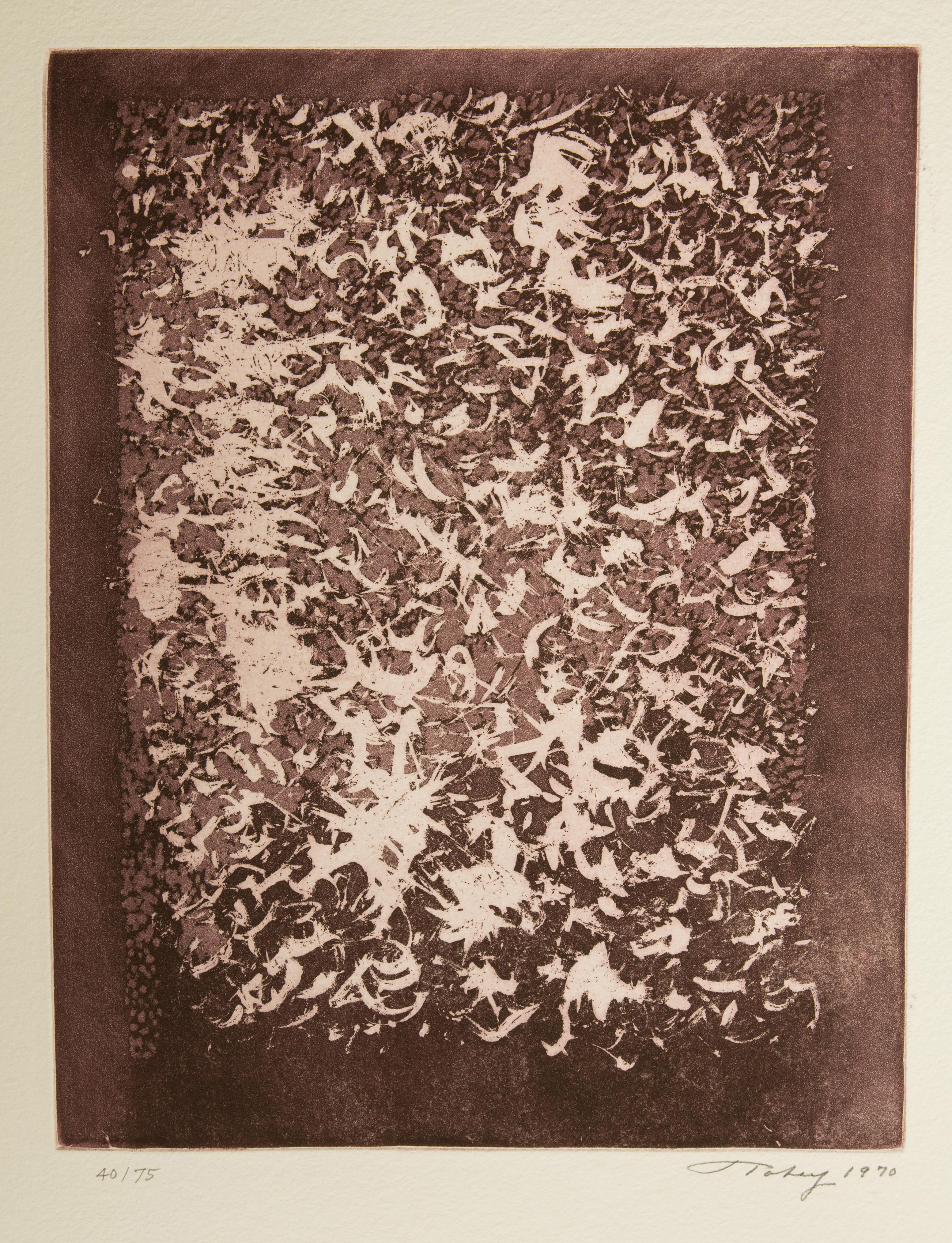 Appraisal: Mark Tobey American - Transitions Portfolio of Seven Aquatints Pencil