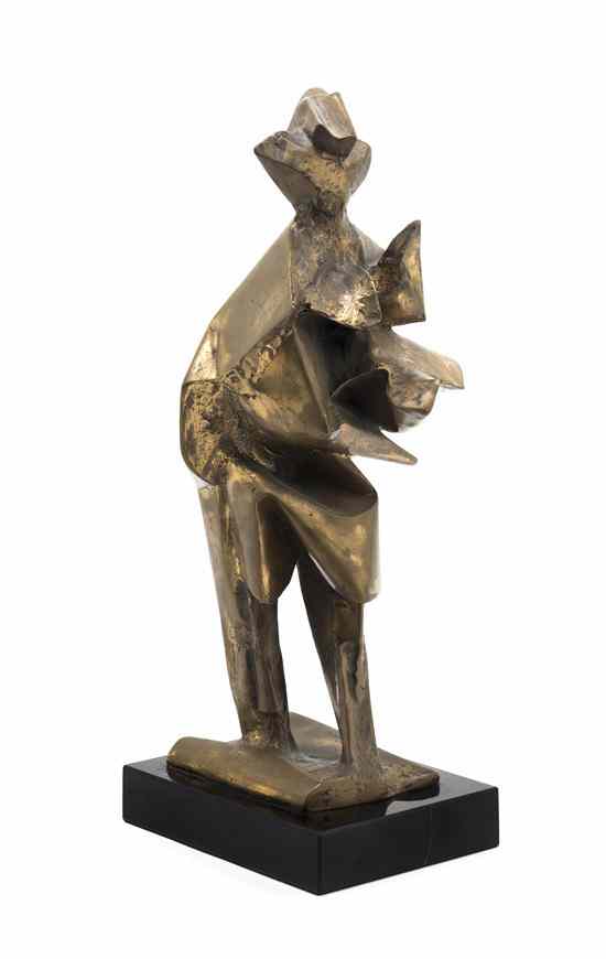 Appraisal: Abbott Pattison American - Abstract Figure bronze inscribed A Pattison