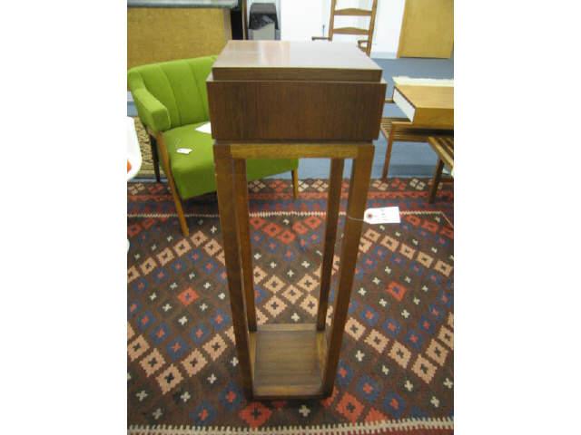 Appraisal: Baker Mahogany Plant Stand Art Moderne