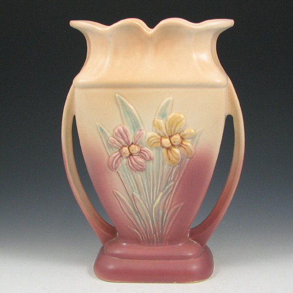 Appraisal: Hull Iris - Vase - Mint Iris vase in cream