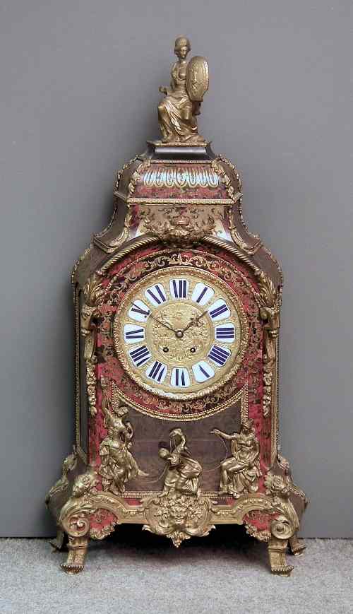 Appraisal: A Louis XV red tortoise-shell Boulle and gilt brass mounted