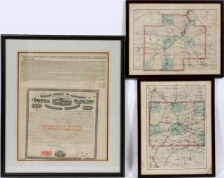 Appraisal: MAP GROUPING MAP GROUPING Saginaw and Jackson street maps two