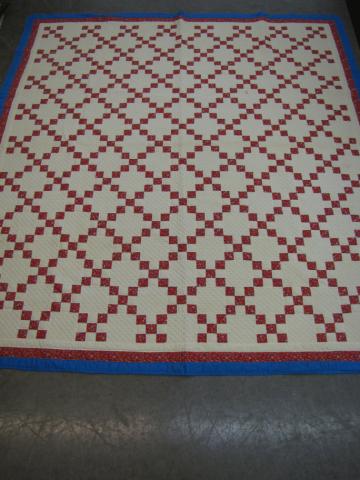 Appraisal: Vintage Pattern Quilt full queen portions hand-stitched