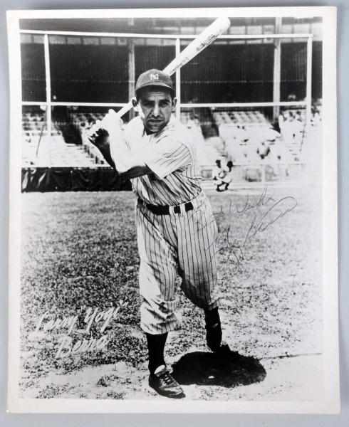 Appraisal: Signed Larry Yogi Berra Photograph Reads Best Wishes Yogi Berra