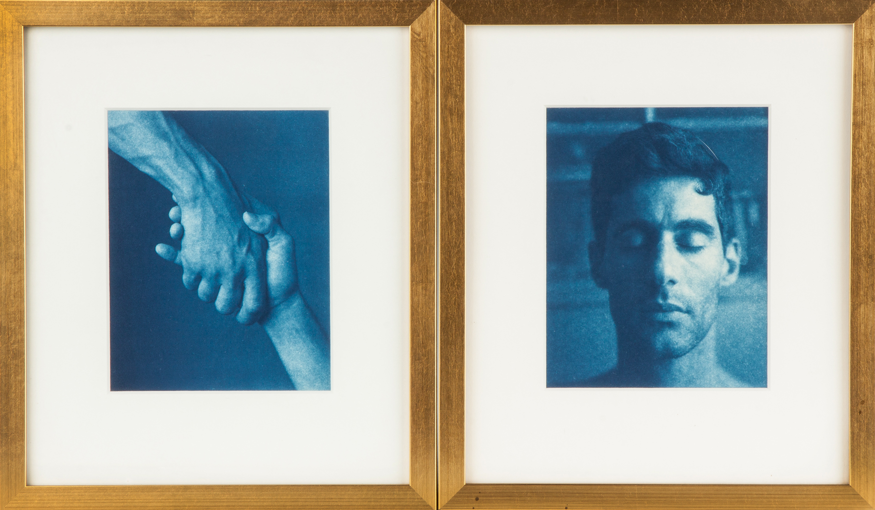 Appraisal: John Patrick Dugdale American born Two Cyanotypes R Christ Our