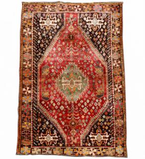 Appraisal: Hand Woven Persian Qashqai Rug ' '' x ' ''