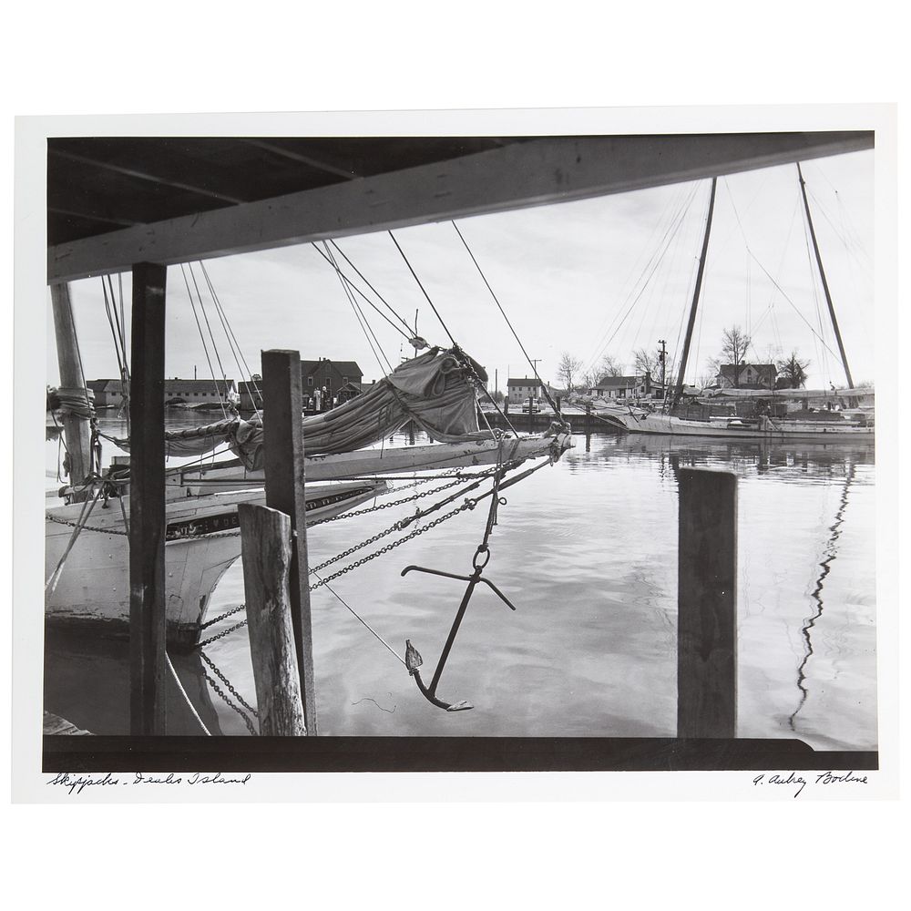 Appraisal: A Aubrey Bodine Skipjacks-Deales Island photo American - Gelatin silver