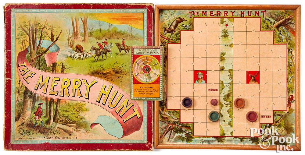 Appraisal: J H Singer The Merry Hunt Game early th c